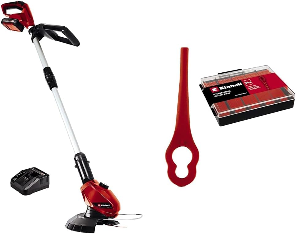 Einhell Akku-Rasentrimmer GE-CT 18 Li Kit Power X-Change (Li-Ion, 18V, Motorkopf drehbar, Flowerguar
