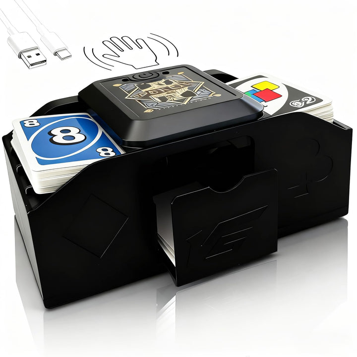 Automatischer Kartenmischer, USB/Batteriebetriebener Elektrisch Kartenmischmaschine, Sensierbarer Sp