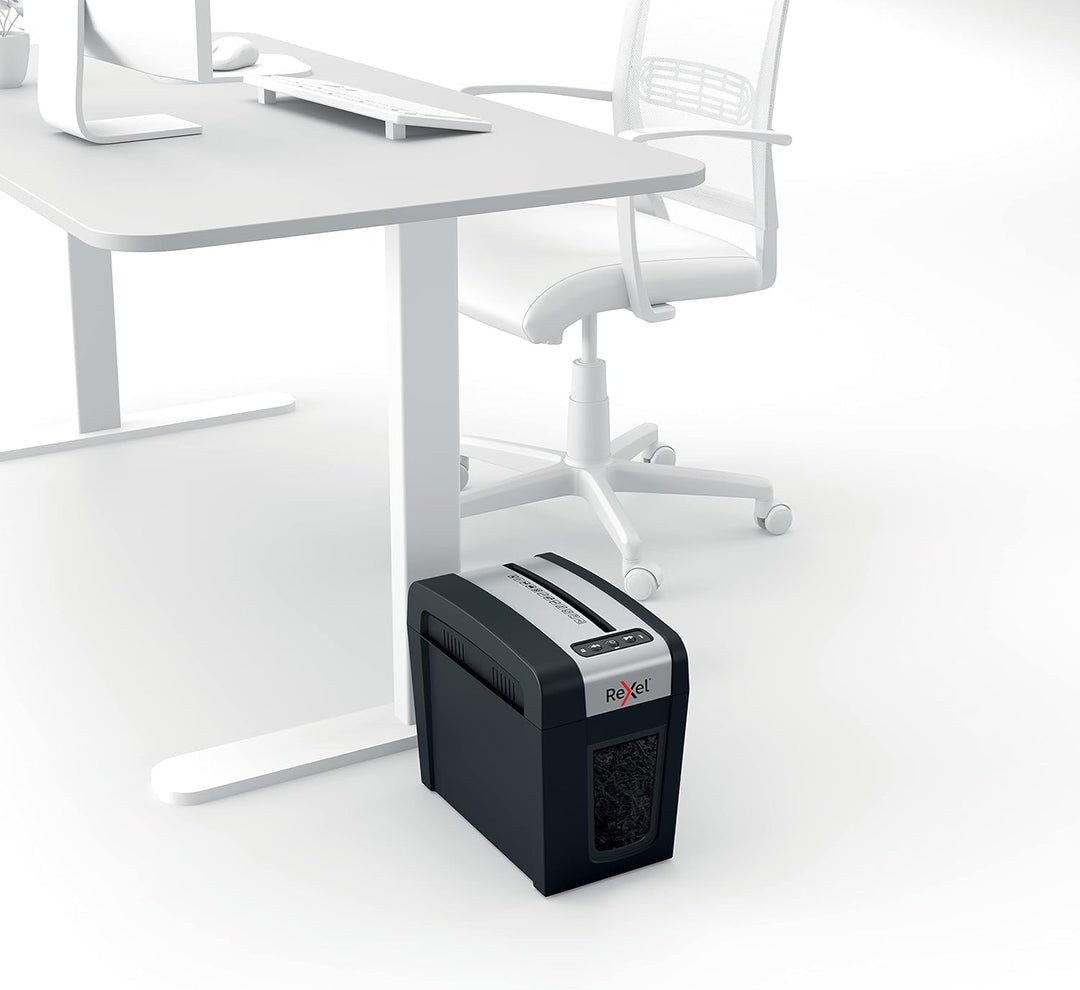 Rexel MC3-SL Slimline Whisper-Shred™ Aktenvernichter, Mikroschnitt, schreddert bis zu 3 Seiten, Sich