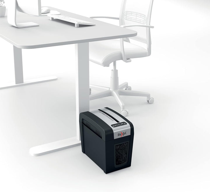 Rexel MC3-SL Slimline Whisper-Shred™ Aktenvernichter, Mikroschnitt, schreddert bis zu 3 Seiten, Sich