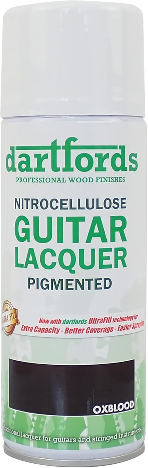 dartfords Nitrozellulose-Gitarrenlack, getönt, Oxblood, Sprühdose, 400 ml Oxblood 400 ml Aerosol Spr