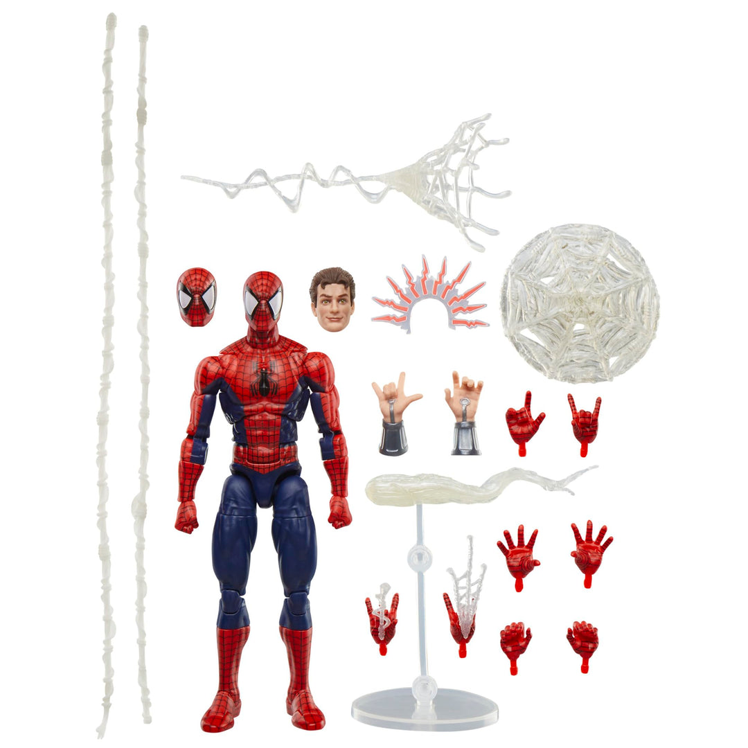 Marvel Legends Maximum Series Spider-Man Action-Figur, Rot/Blau, 15 cm grosse Superhelden-Figur zum