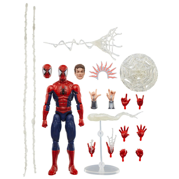 Marvel Legends Maximum Series Spider-Man Action-Figur, Rot/Blau, 15 cm grosse Superhelden-Figur zum