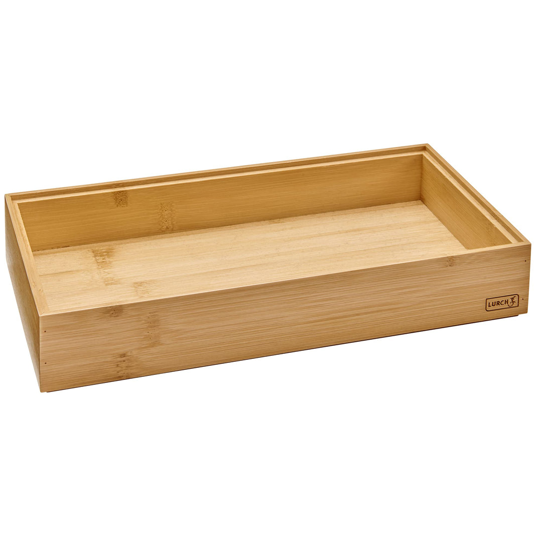 Lurch 10779 Organizer-System Box Einsatz für Schubladen und Aufbewahrungsbox Bambus 14x28cm, 14x28cm