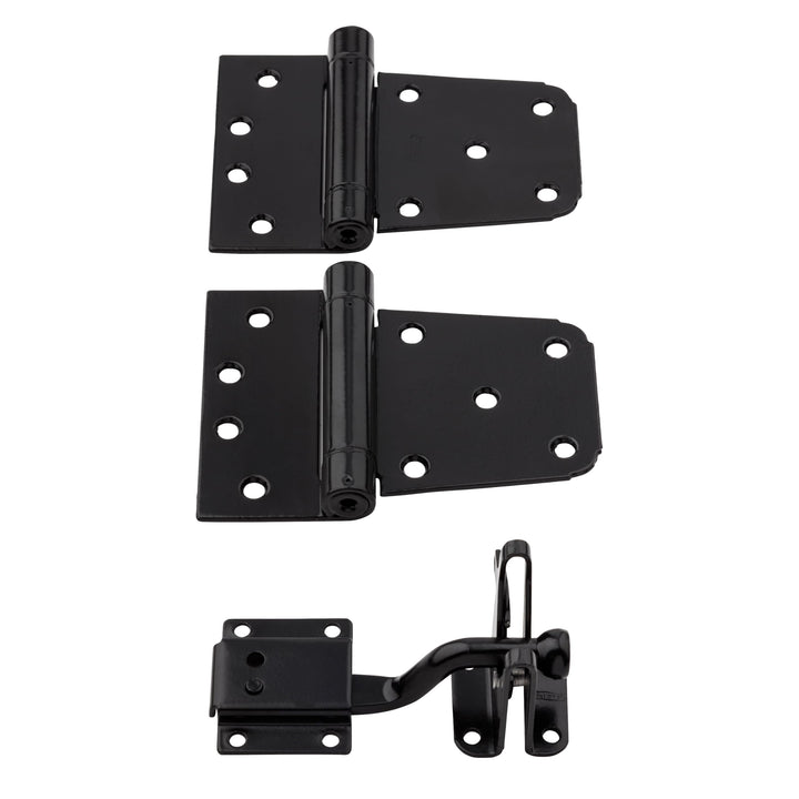 National Hardware N343-475 Selbstschliessendes Tor-Set, schwarz, 0