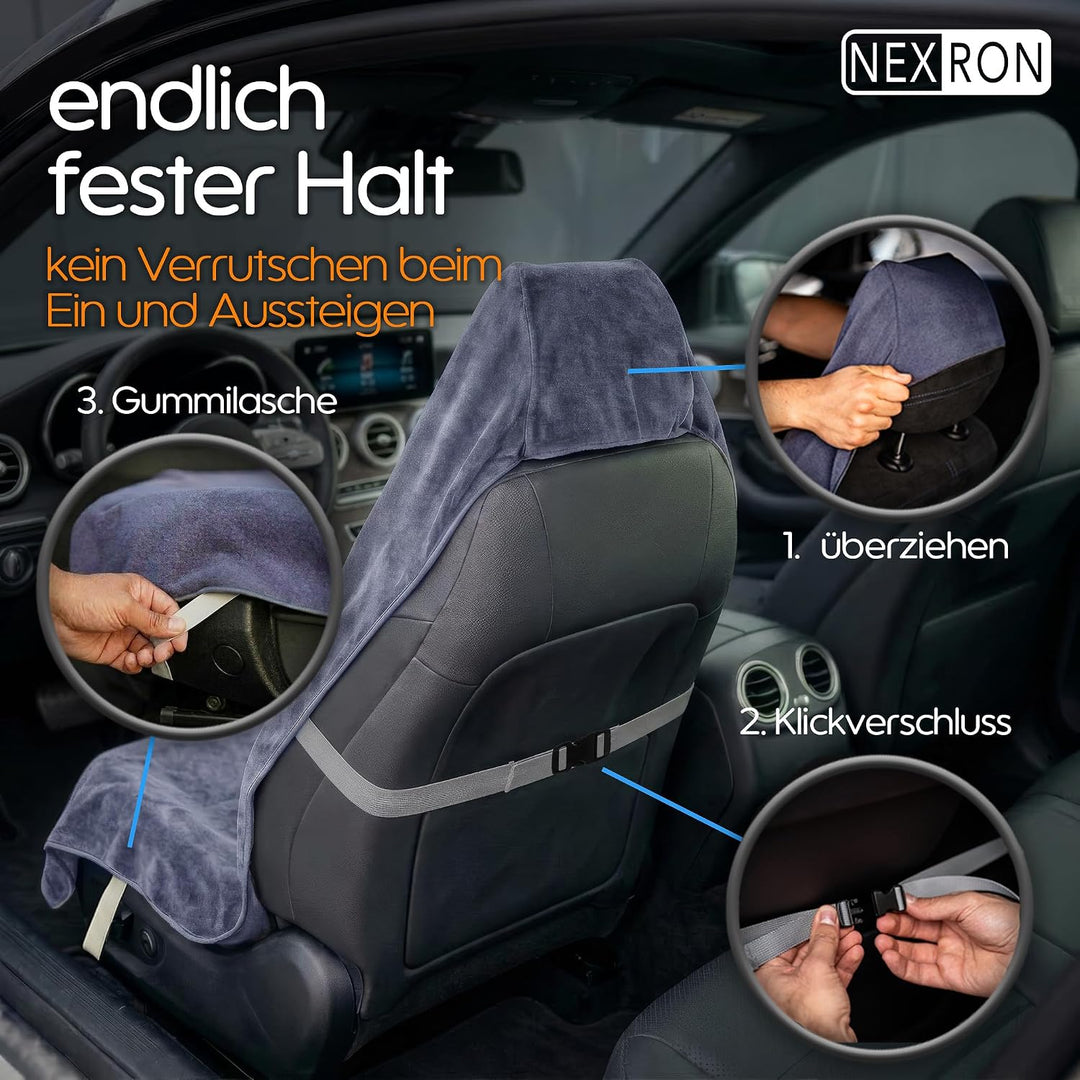 NEXRON® Sitzbezug Auto Vordersitze – besonders bequemer Autositzschoner mit atmungsaktivem Premium S