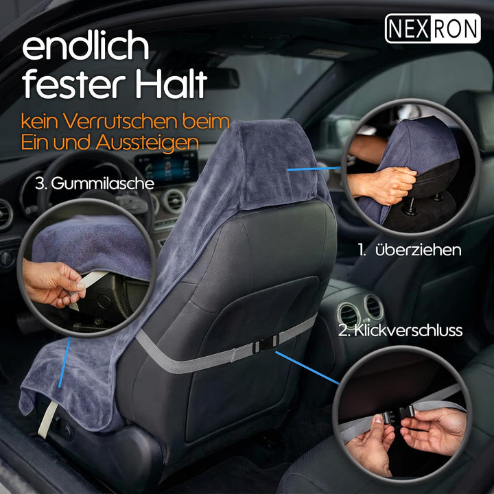 NEXRON® Sitzbezug Auto Vordersitze – besonders bequemer Autositzschoner mit atmungsaktivem Premium S