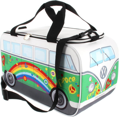 BRISA VW Collection - Volkswagen Hippie Bus T1 Camper Van Kühltasche 25L Einheitsgrösse Peace/Grün,