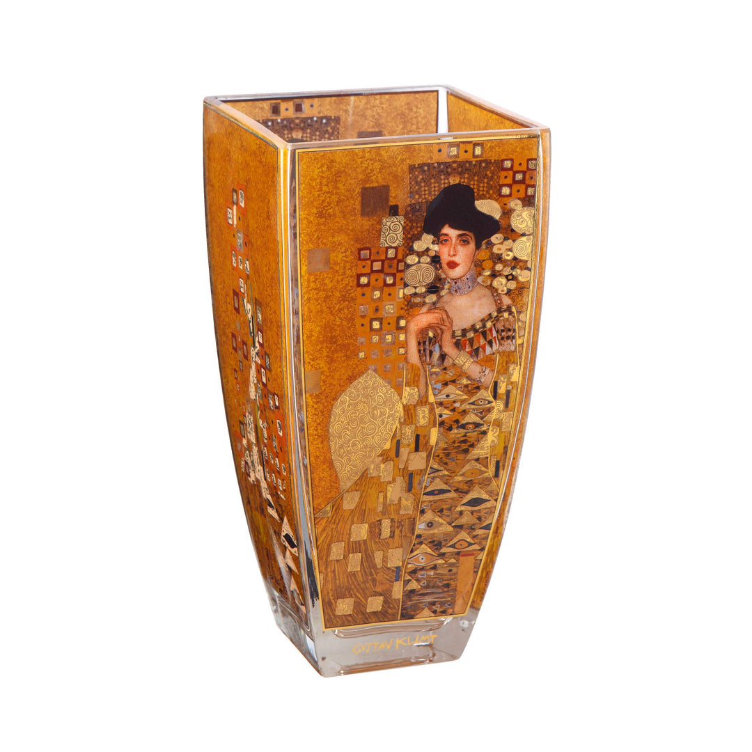 Goebel Adele Bloch-Bauer & Vase Glas Artis Orbis Gustav Klimt
