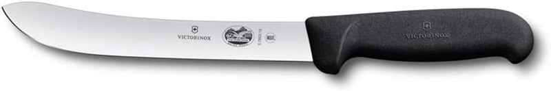 Victorinox, coltello da macellaio Fibrox, nero, lunghezza: 18 cm, 5.7603.18 18 cm Schwarz, 18 cm Sch