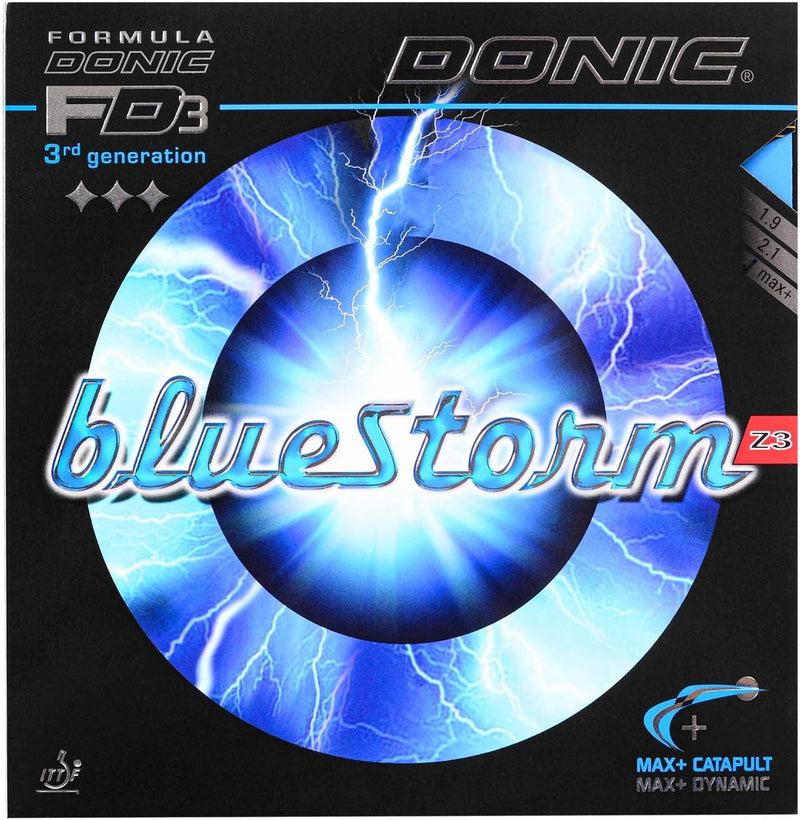 DONIC Belag Bluestorm Z3 Blau 2,3 mm, Blau 2,3 mm