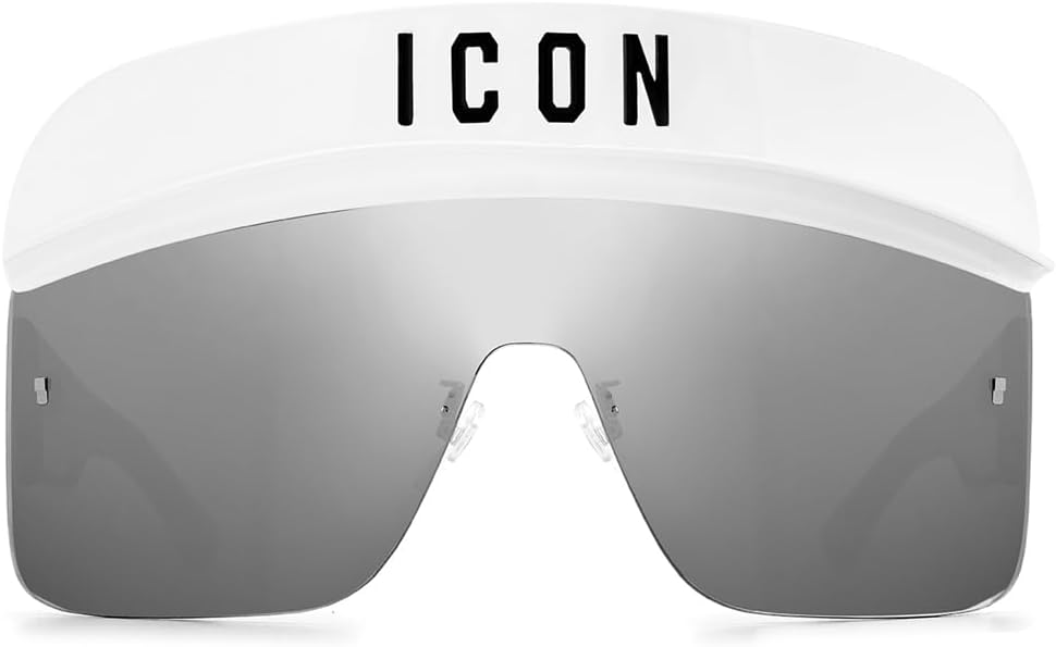 DSQUARED2 ICON Unisex Icon 0001/s Sunglasses, VK6/T4 White, 99