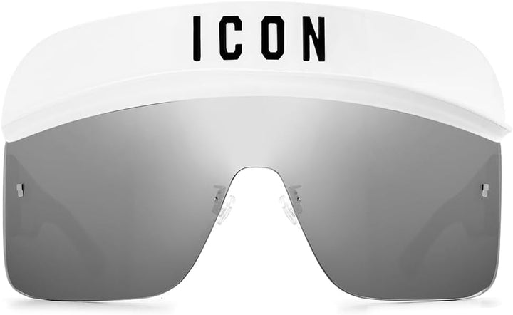 DSQUARED2 ICON Unisex Icon 0001/s Sunglasses, VK6/T4 White, 99