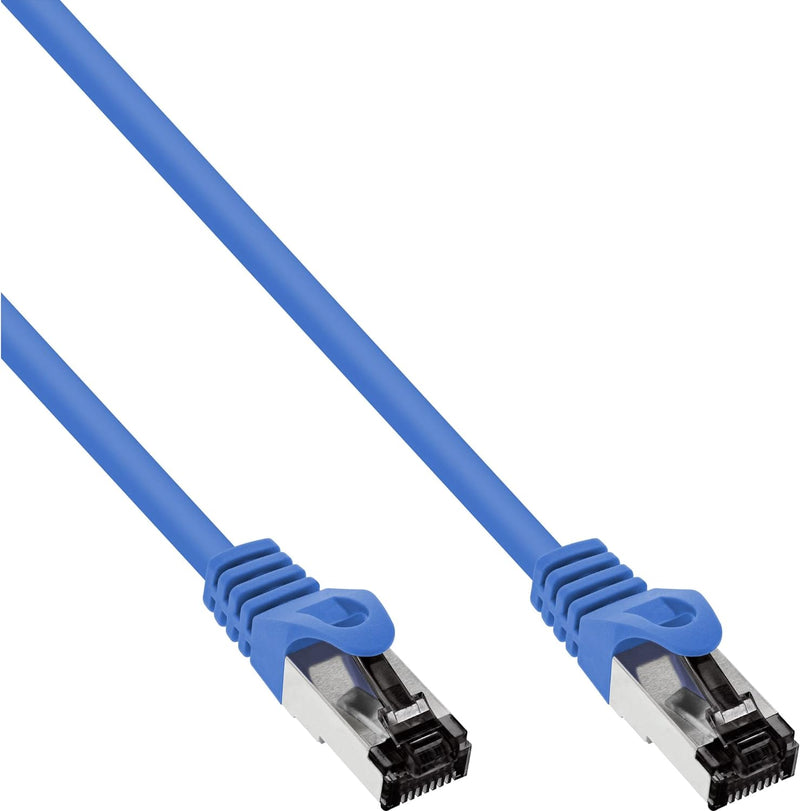 InLine® Patchkabel, S/FTP (PiMf), Cat.8.1, 2000MHz, halogenfrei, Kupfer, blau, 15m