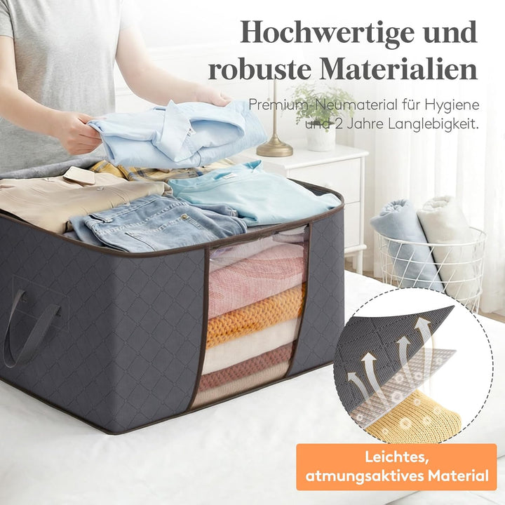 Lifewit 60L Aufbewahrungstasche Gross, Schrank Organizer Set 4 Stück 4 60L, 4 60L