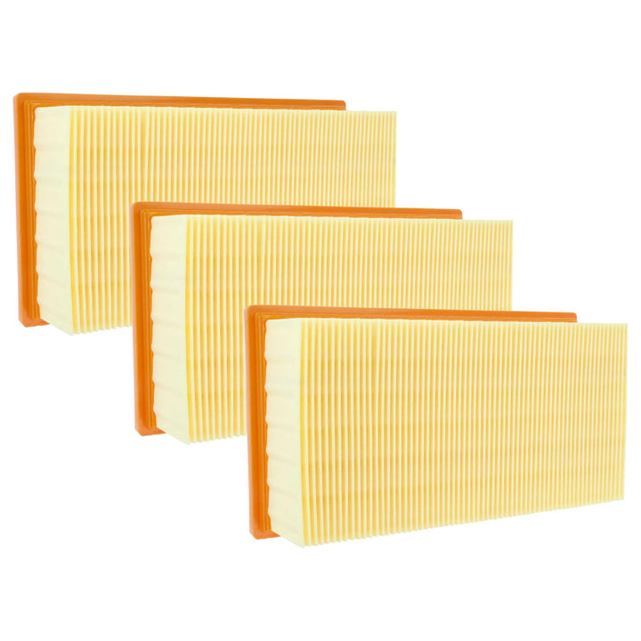 vhbw 3x Flachfaltenfilter kompatibel mit Kärcher NT 351 Eco-HO, NT 351 Eco Profi Nass- und Trockensa