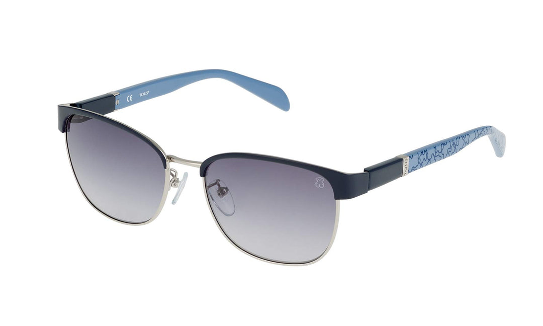 Tous Damen STO315-550E70 Sonnenbrille, Silber (Shiny Palladium), 55