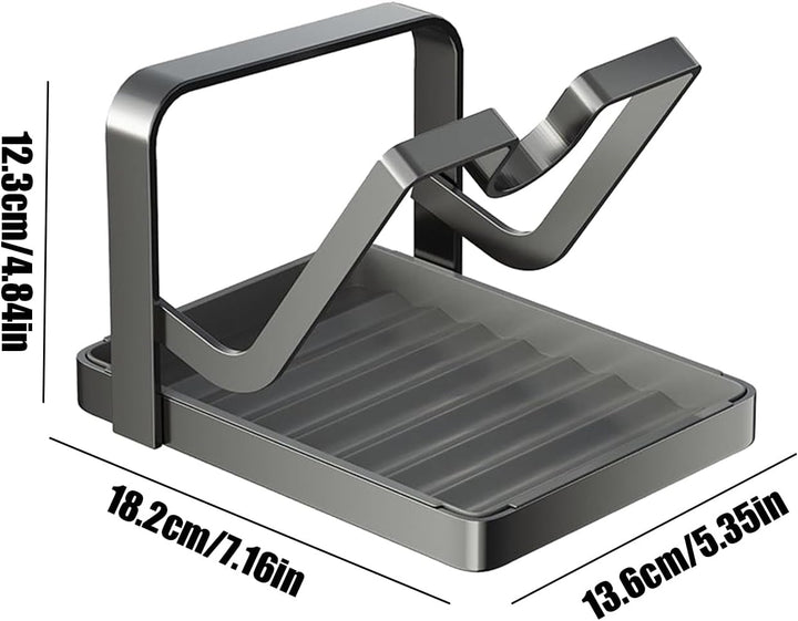 Topfdeckelhalter, Topfdeckel Organizer Mit Löffelablage Schneidebretthalter Platzsparender Küchenreg