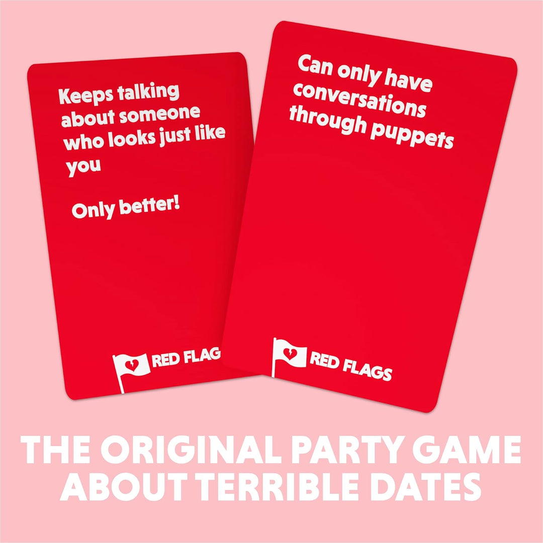 Rote Flaggen: The Game of Terrible Dates | Lustiges Kartenspiel/Partyspiel für Erwachsene, 3–10 Spie