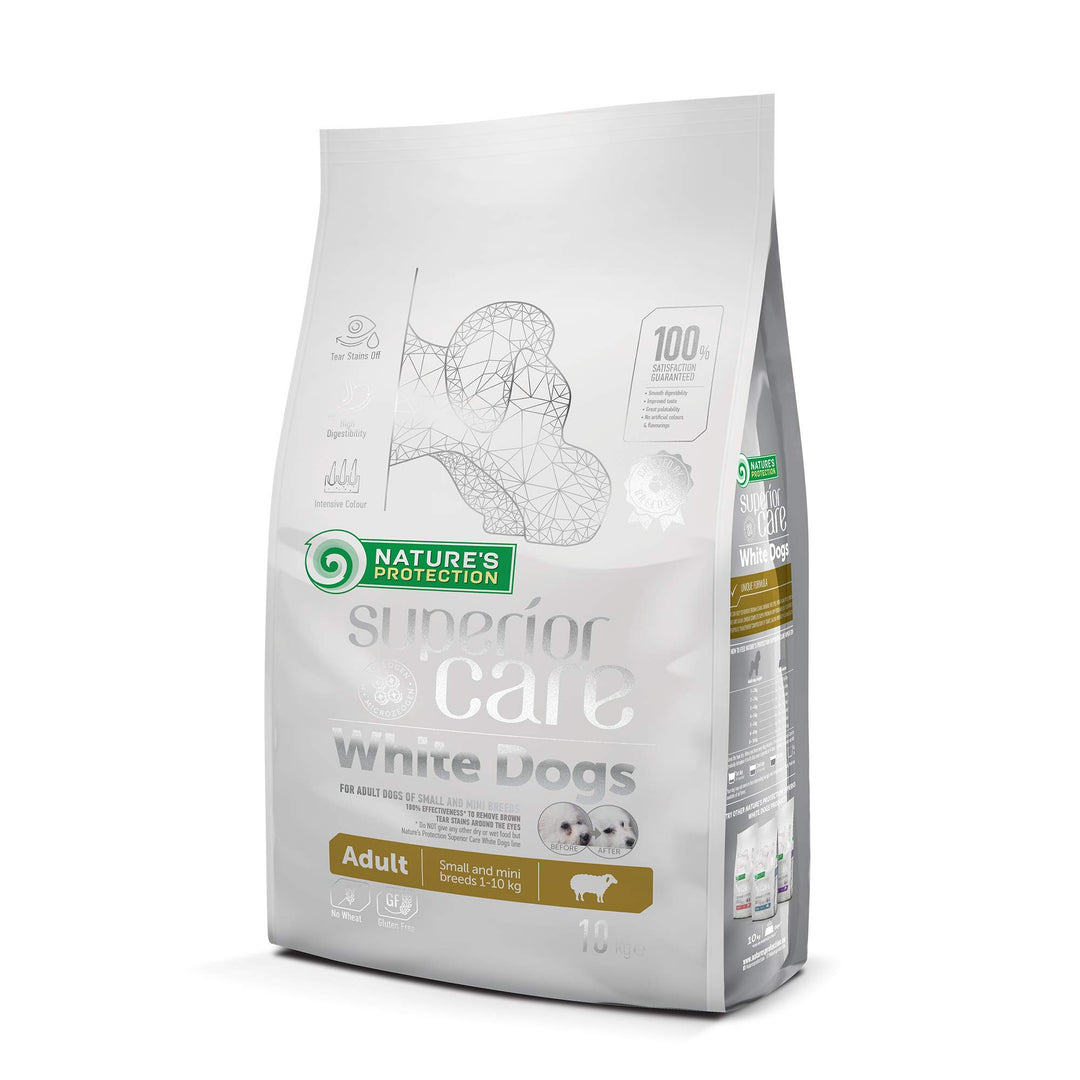 Nature's Protection Superior Care White Dog Small Breed Adult Feed, 1er Pack (1 x 10 kg)