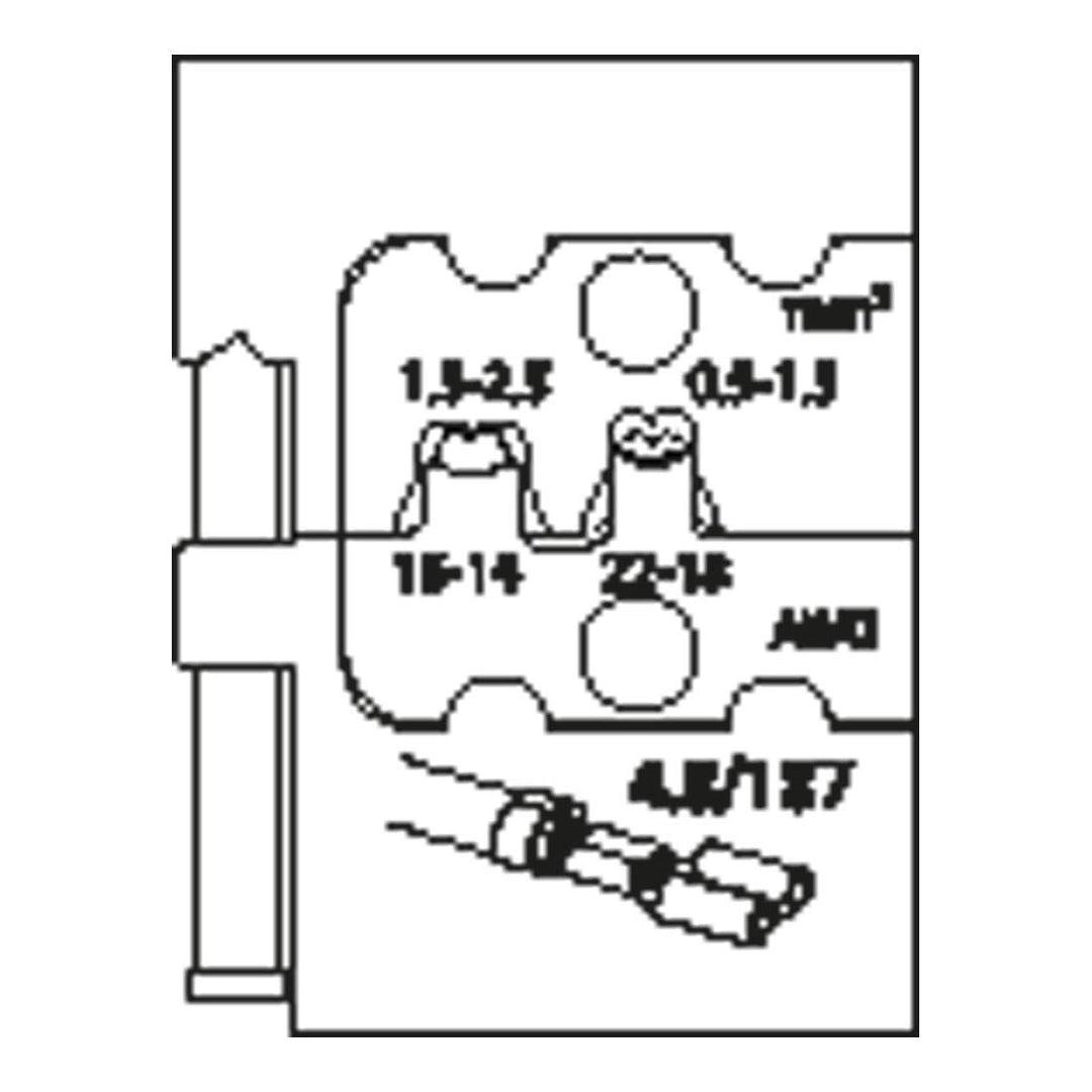 GEDORE Modul-Einsatz für Flachsteckhülsen 4,8, 1 Stück, 8140-10, 4,8
