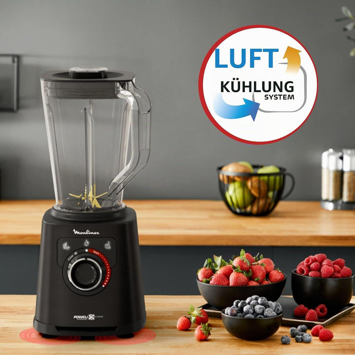 Moulinex Perfect Mix+ LM88A8 Tischplatten-Mixer, 1200 W, schnelle Ergebnisse, 1,5 Liter Fassungsverm