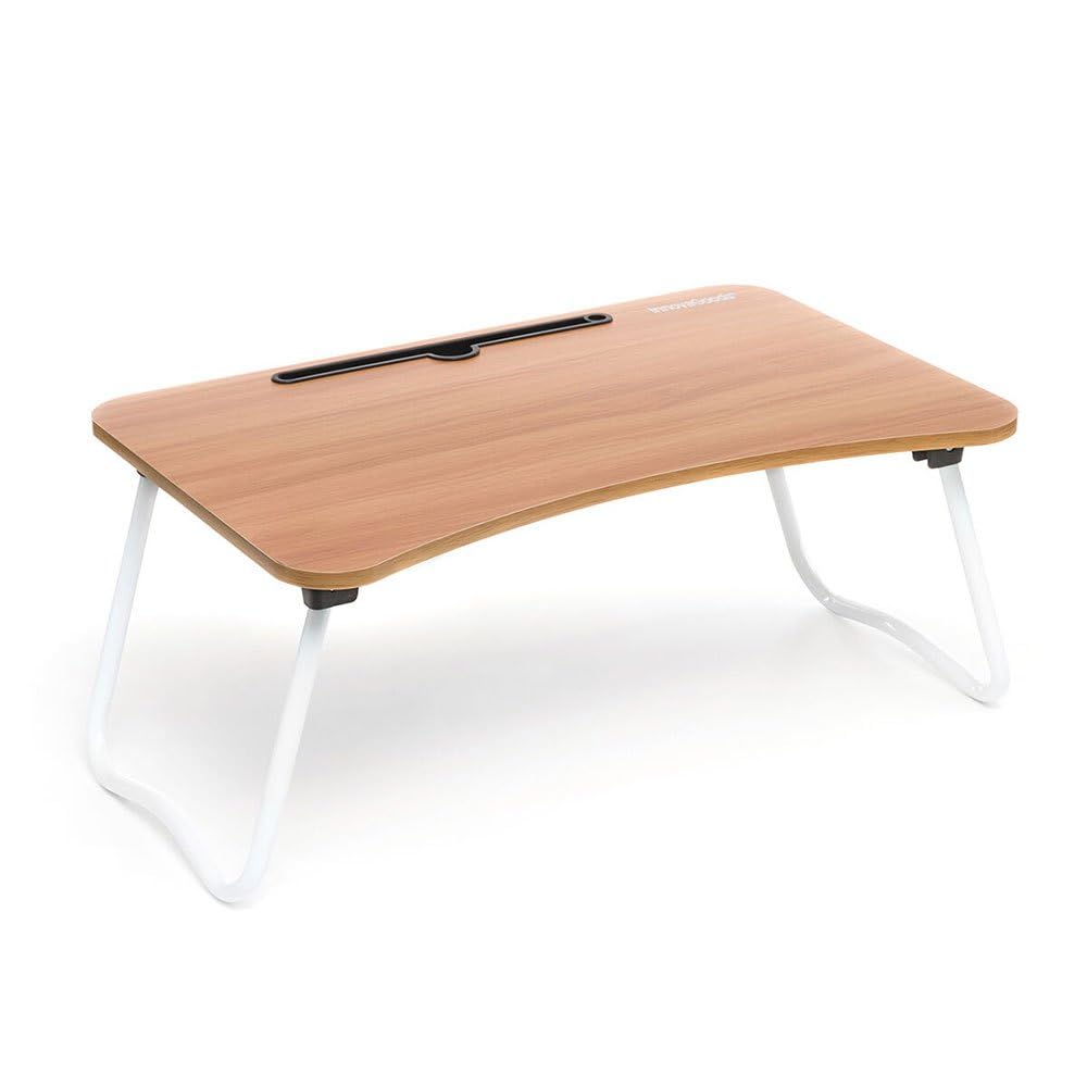 InnovaGoods MUVISK Klappbarer Beistelltisch, Metall, Braun, 60 x 27 x 40 cm