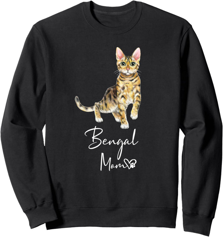 BENGAL MOM Mama Katze Katzenmama Frauchen Sweatshirt