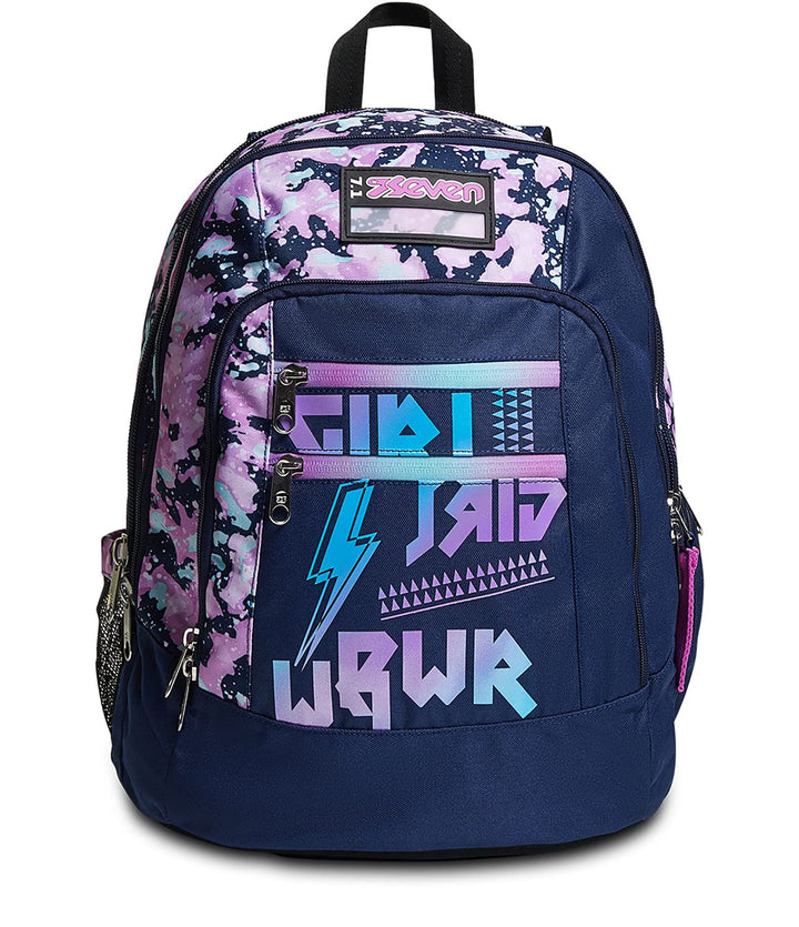 SEVEN Rucksack Advanced, Backpack für Schule, Uni & Freizeit, Geräumige Schultasche für Teenager, Mä