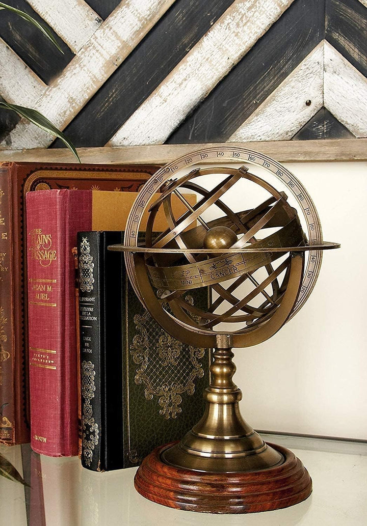 Marine Nauticals Messing graviert Messing Tischplatte Armillary Nautische Kugel Artikel