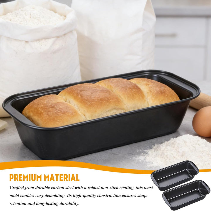2 Stück Brotformen Zum Backen 25.7×13×5.8cm, mit Backmatte Einleger Für Backofen, Brot Backform 2er