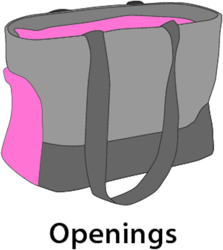 Hundetasche - Tragetasche Brigitta Grau – 47x21x30cm – Textil – Reissverschlüsse vorn/Oben/hinten –