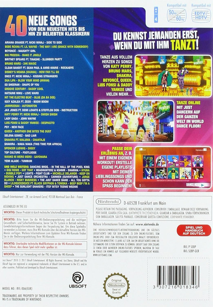 Just Dance 2018 - [Nintendo Wii], Nintendo Wii