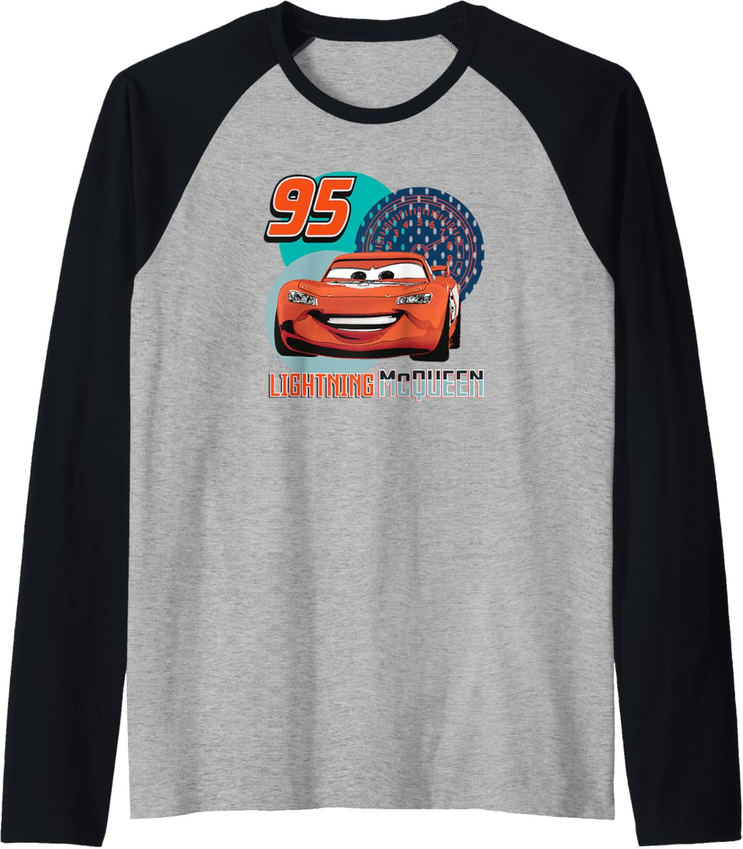 Pixar Cars Speedy Lightning McQueen Raglan