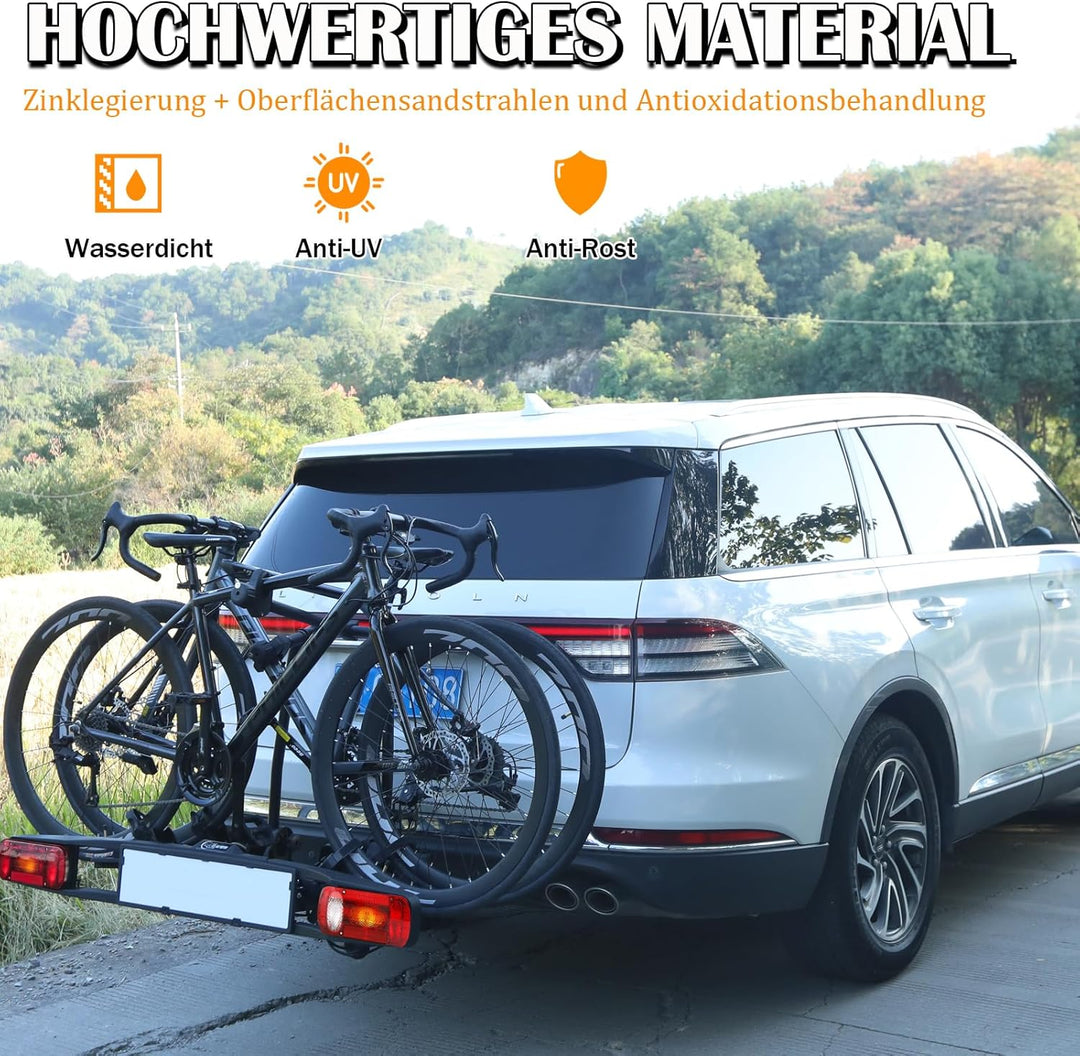 Rahmenhalter für Fahrradträger 32CM Länge, Universal Kurze Fahrradrahmenhalter Abschliessbare, Rahme