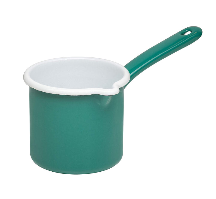 Riess, 0285-111, Schnabeltopf mit Stiel 12cm, 1L, SONDEREDITION NATURE GREEN DARK, Durchmesser 12 cm