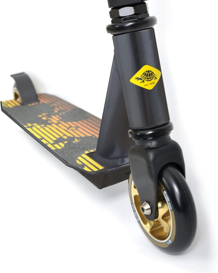 Schildkröt Stunt Scooter Untwist, wertiger Stuntscooter mit Alu-Felge, 100 mm PU Räder, für tolle Tr