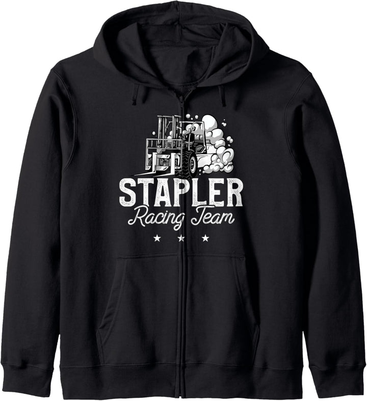 Stapler Racing Team Staplerfahrer Gabelstapler Kapuzenjacke