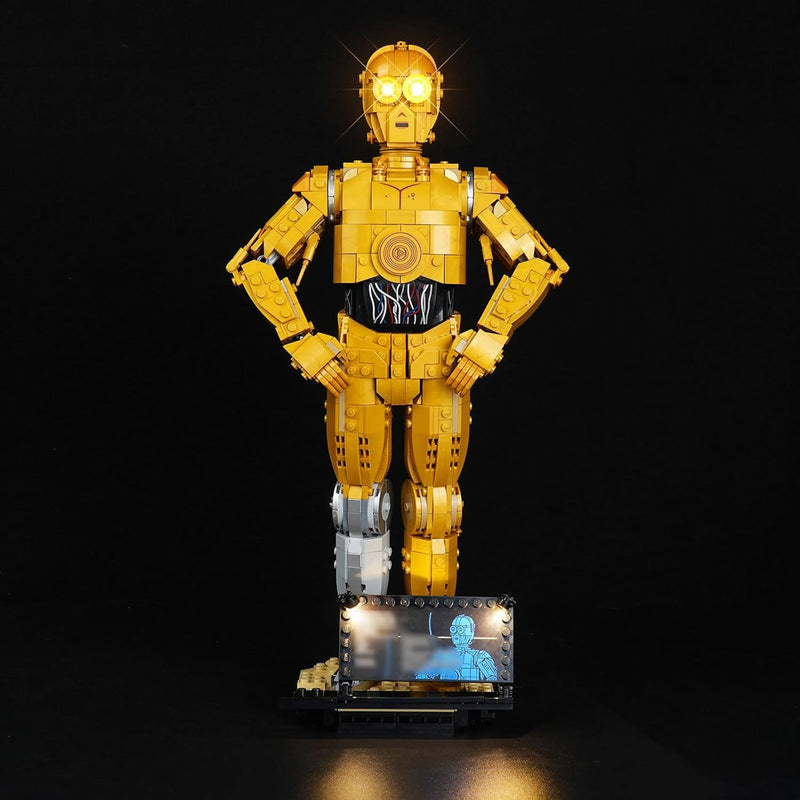 cooldac LED-Licht Kit Kompatibel mit Lego Star Wars c-3po B, LED Beleuchtungsset Kompatibel mit Lego