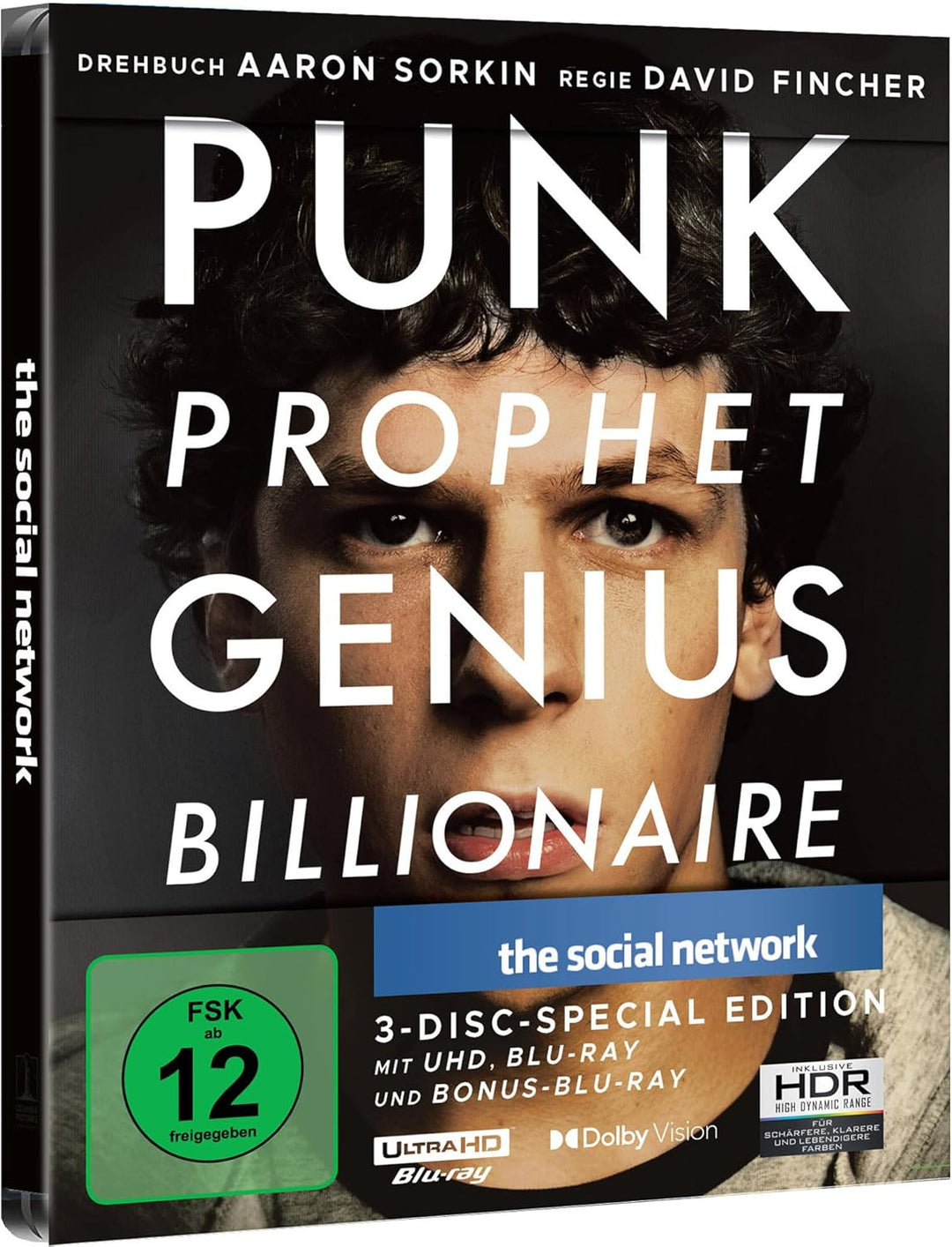 The Social Network (Steelbook, 4K-UHD+2 Blu-rays), 4K