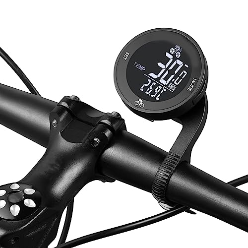 Dpofirs Fahrrad-Tachometer, Kabelloser Kilometerzähler Mit LCD-Display, Wasserdichter Fahrradcompute