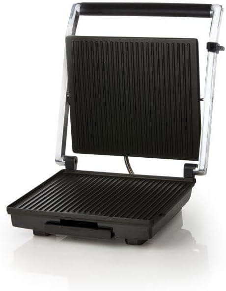 DOMO DO9135G Kontaktgrill - Edelstahl - Ideal zum Grillen von Paninis, Toasts, Fleisch, Fisch und Ge