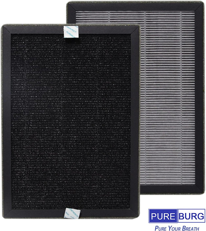 PUREBURG Ersatzfilter kompatibel mit Kärcher AF 20 Luftreiniger 2.863-056.0, 2er-Set (4 Stück) H13 T
