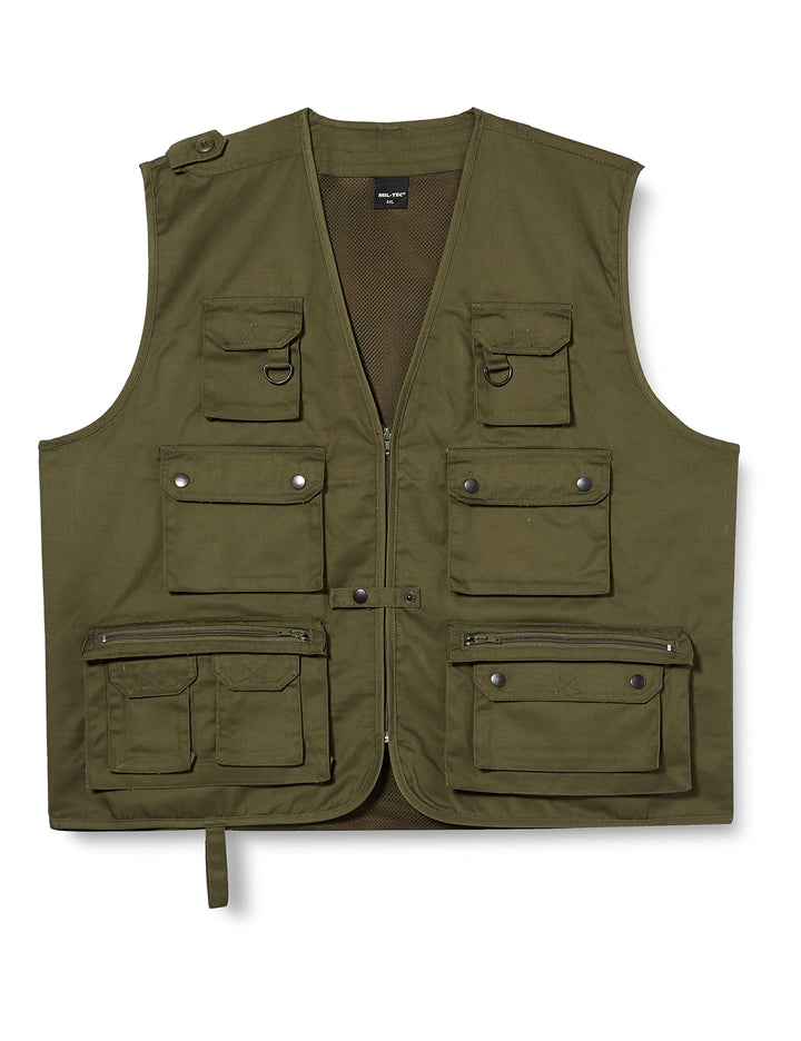 Mil-Tec Herren Jagd-u Weste 4XL Oliv, 4XL Oliv