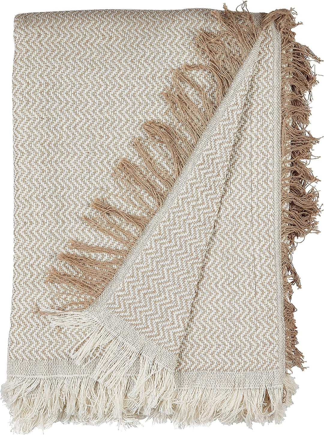 Mehrzweckdecke Oslo, Plaid, 180 x 270 cm, Beige