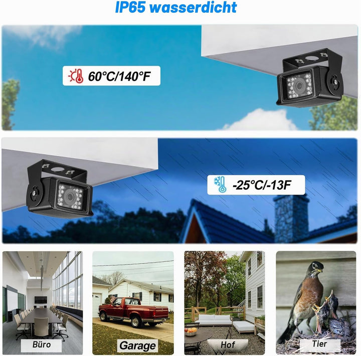 5MP Mini POE IP Kamera, Outdoor Metall-Überwachungskamera, IP65 Wasserdicht, 10m IR Nachtsicht, Bewe