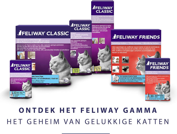 Feliway Friends – Anti Conflict voor Kat - Verdamper+ Navulling 48 ml