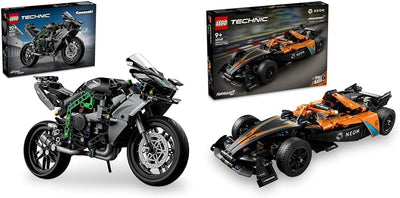 LEGO Technic Kawasaki Ninja H2R Motorrad, Geschenk für Kinder & Erwachsene & Technic NEOM McLaren Fo