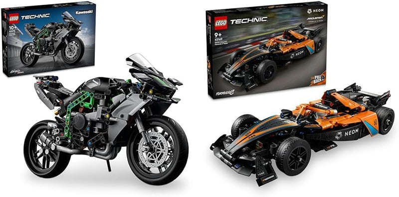 LEGO Technic Kawasaki Ninja H2R Motorrad, Geschenk für Kinder & Erwachsene & Technic NEOM McLaren Fo