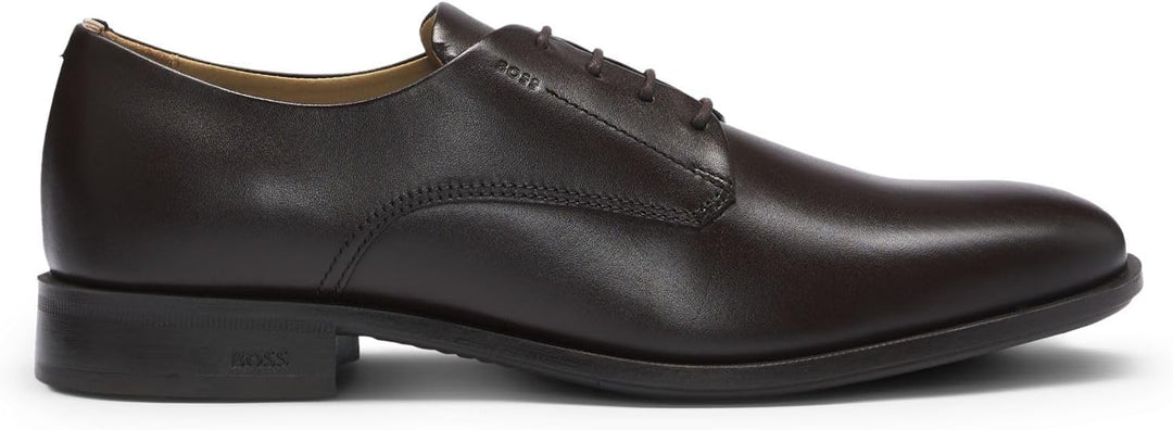 BOSS Herren Colby Derb Derbys aus Leder mit Signature-Details Grösse 40 EU Braun, 40 EU Braun
